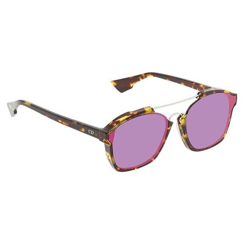 Kính Mát Dior Abstract Purple Mirror Browline Ladies Sunglasses DIORABSTRACT TVZ/9Z 58